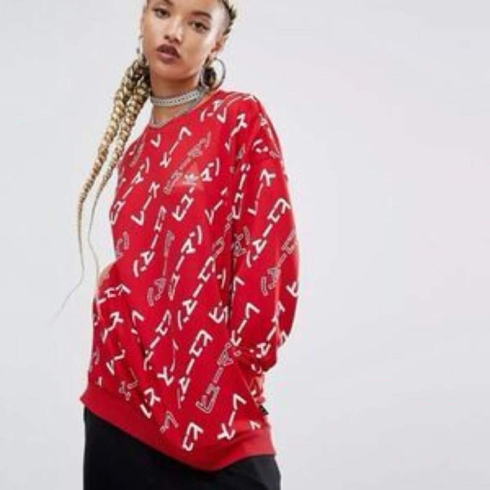 Adidas Originals Pharrell Williams Hu Crewneck Women’s Large